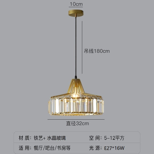 Lámpara Colgante de Cristal Lujo Moderno para Dormitorio - Image 15