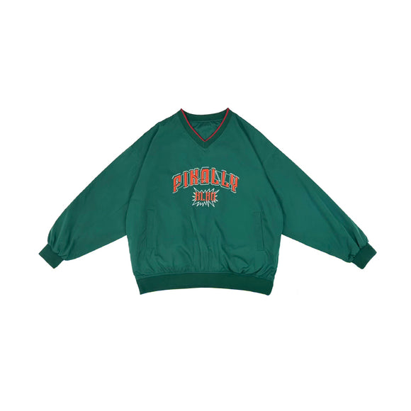 Sudadera con Capucha V-Neck Bordada de Letras para Mujer - Estilo Urbano Otoño