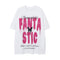 Camiseta Soltinha de Borboletas e Letras para Homens - Conforto de Verão