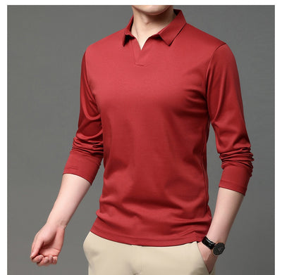Camisa Casual de Algodón Puro para Hombre - Manga Larga Clásica - Image 8