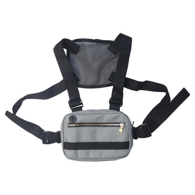 Riñonera Streetwear Chest Rig para Mujer Negro - Image 12