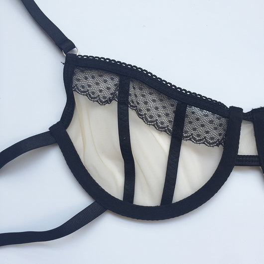 Conjunto de Lencería Sensual de Encaje Transparente - Image 3