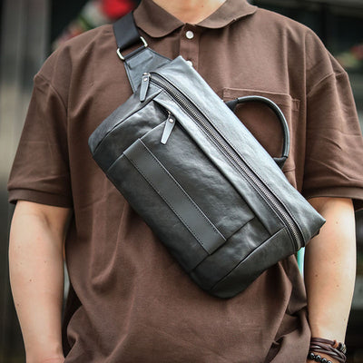 Bolso Bandolera de Cuero Premium para Hombre - Image 9