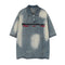 Polo Denim Manga Corta para Hombre - Estilo Casual Versátil