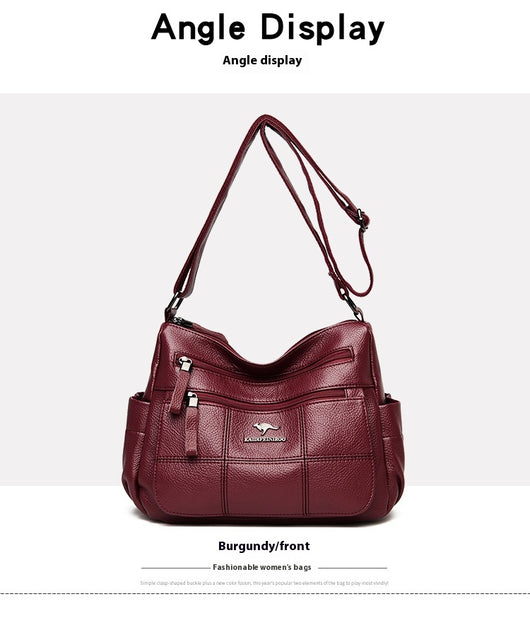 Bolso Crossbody de Cuero Genuino para Mujer - Gran Capacidad - Image 18