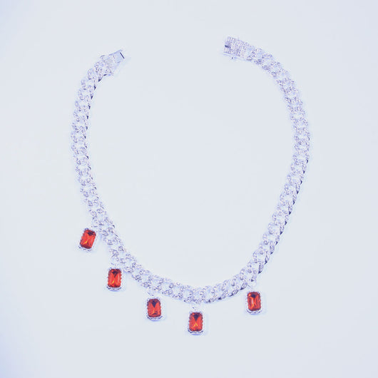 Collar Colgante Cuadrado con Circonitas Incrustadas - Diseño Moderno - Image 8