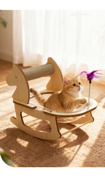 Cama Cápsula Espacial para Gatos con Cuerda de Cáñamo Resistente - Image 14