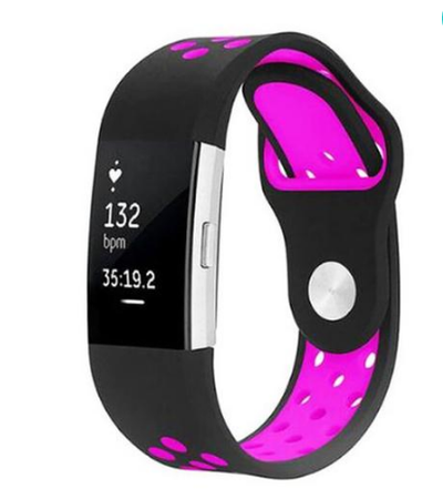 Correa de Silicona Fitbit Charge 2 Agujeros Redondos Monocromática - Image 9