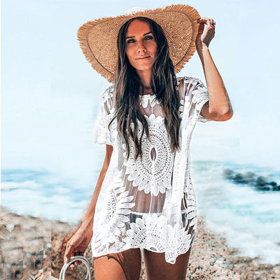Blusa Playera Tejida Holgada para Vacaciones de Verano - Image 6