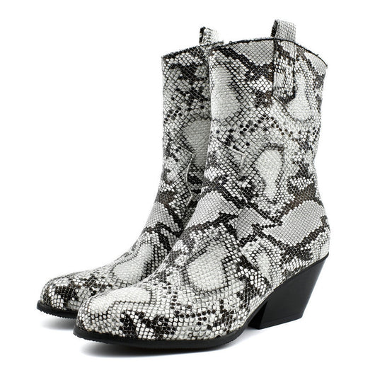 Botas para Mujer con Estampado de Serpiente - Image 14