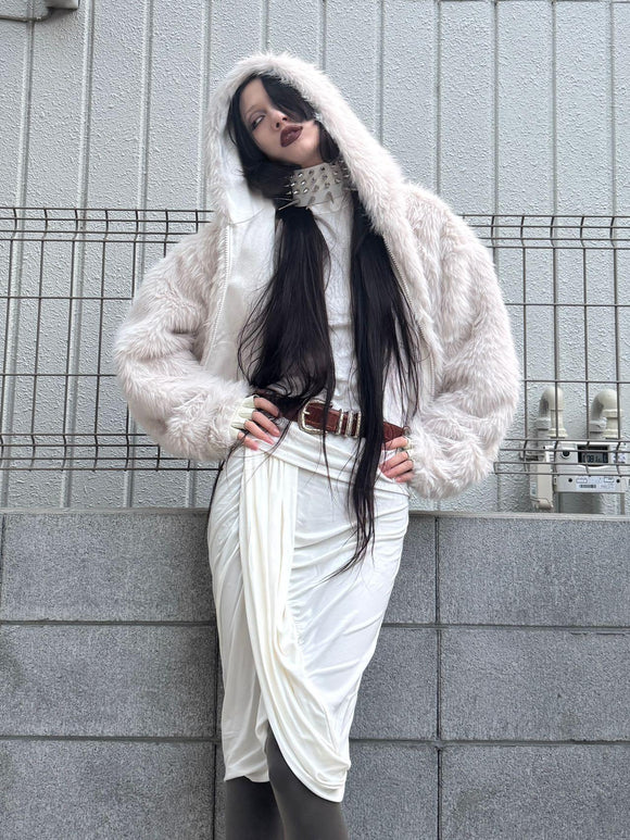 Chaqueta de Algodón Reversible Acolchada para la Calle