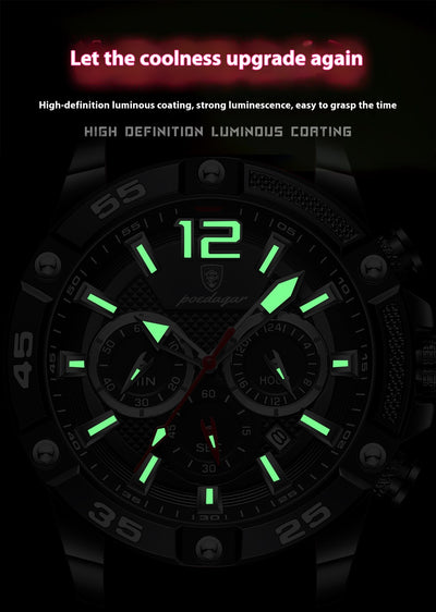 Reloj de Pulsera Multifuncional para Hombre con Banda de Silicona - Image 14
