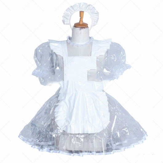 Disfraz de Sirvienta PVC Transparente Sensual - Image 2