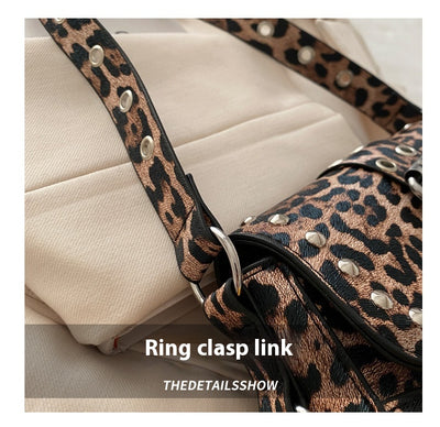 Bolso Bandolera Personalizado Estampado Leopardo Motocicleta para Mujer - Image 38