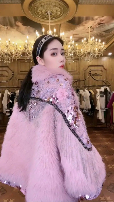 Abrigo Largo de Lana de Cordero para Mujer - Diseño Elegante y Cálido - Image 14