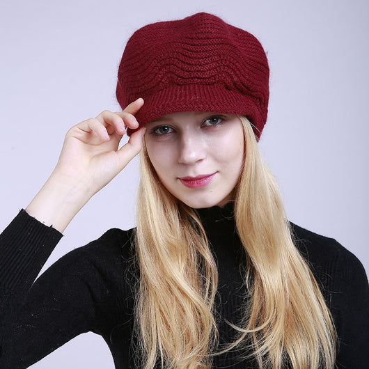 Gorro Tejido Cálido de Lana para Mujer - Image 15