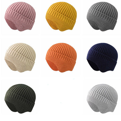 Gorro de Lana Tejido para Protección de Oídos - Colores Puros y Cálidos - Image 27