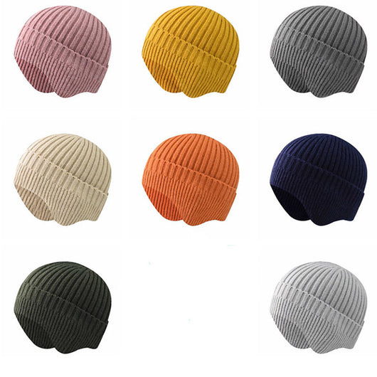 Gorro de Lana Tejido para Protección de Oídos - Colores Puros y Cálidos - Image 27