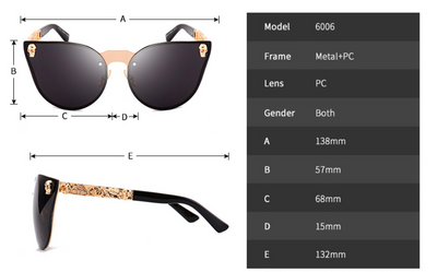Gafas de Sol Calavera con Marco Metálico - Image 6