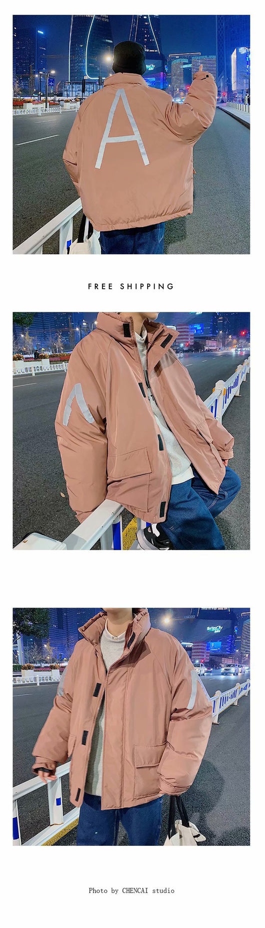 Abrigo Acolchado Estilo Coreano Holgado para Jóvenes - Image 11