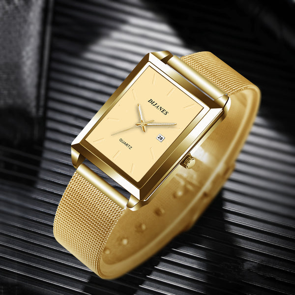 Reloj de Cuarzo para Hombre con Diseño Cuadrado