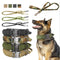 Collar y Correa Táctica Ajustable para Perros - Nylon Militar Resistente