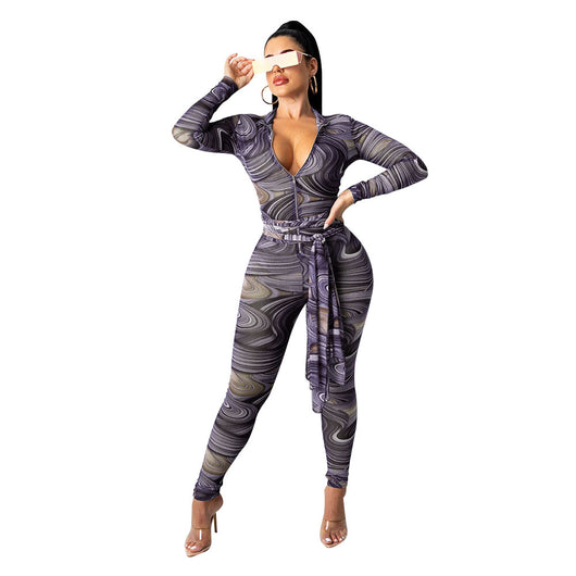 Jumpsuit Transparente de Manga Larga para Discoteca - Image 5