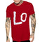 Playera Holgada de Cuello Redondo con Estampado para Parejas