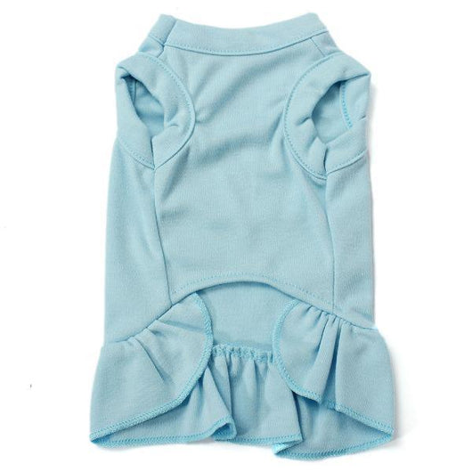 Vestido de Algodón con Volantes para Mascotas - Colores Sólidos - Image 2