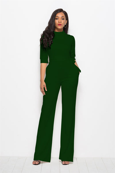Pantalón Ancho de Talle Alto en Color Liso - Image 15
