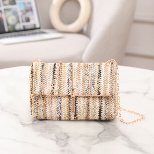 Bolso Bandolera Tejido de Paja Estilo Coreano - Image 11