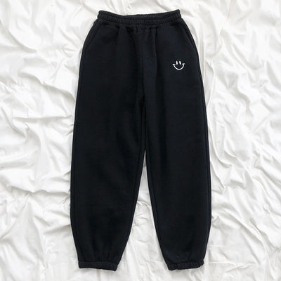 Pantalones Cintura Alta con Bordado Smiley Deportivo - Image 7