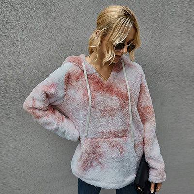 Suéter Hoodie Tie-Dye Grueso para Mujer - Colección Invierno - Image 6