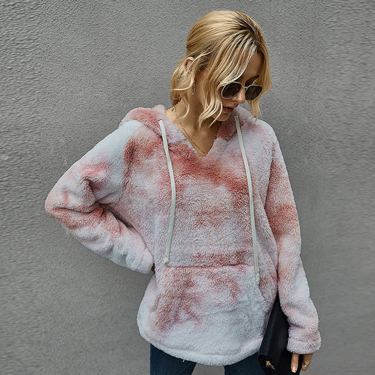 Suéter Hoodie Tie-Dye Grueso para Mujer - Colección Invierno - Image 6