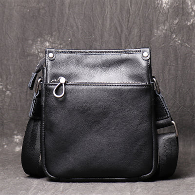 Bolso Bandolera de Cuero para Hombre con Múltiples Compartimentos - Image 5