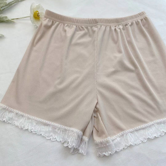 Pantalones de Seguridad Tipo Short con Encaje en Seda Helada para Mujer - Diseño Suelto y Fresco - Image 9