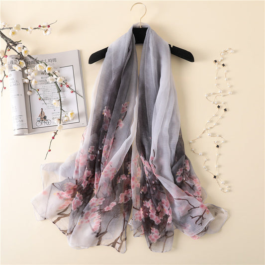 Pañuelo Elegante Estampado Vintage para Mujer - Protección Solar y Moda - Image 2
