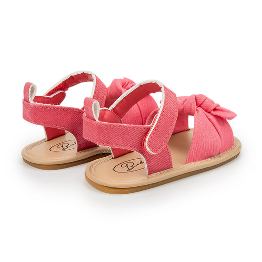 Sandalias de Verano para Bebé con Moño y Suela de Goma - Image 3