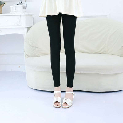 Leggings Niña Verano Modal Delgado Pantalón 3/4 Elástico Talla Grande - Image 3