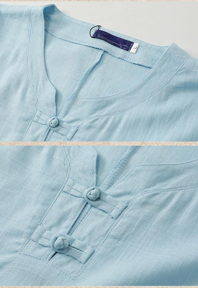 Traje Casual de Algodón y Lino para Hombre - Image 13