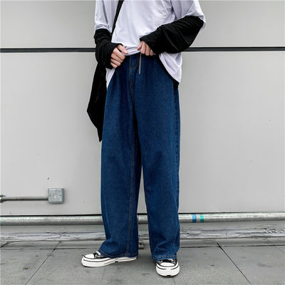 Pantalones Vaqueros Hombre Estilo Coreano Rectos Sueltos - Image 12