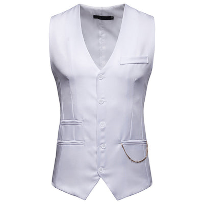 Chaleco y Chaqueta de Traje para Hombre con Accesorios de Lujo - Image 5