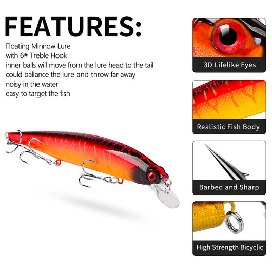 Señuelo de Nado Completo 14cm 18.5g - Cebo Duro Realista para Pesca - Image 20