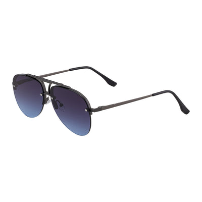 Gafas de Sol Hombre Montura Metalizada Media Armazón - Image 6