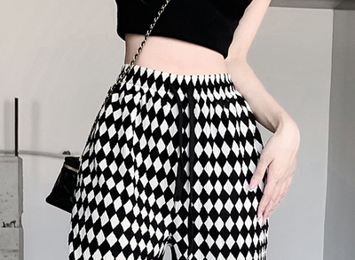 Pantalón Plisado Cintura Alta Efecto Adelgazante Pierna Ancha Tendencia - Image 7