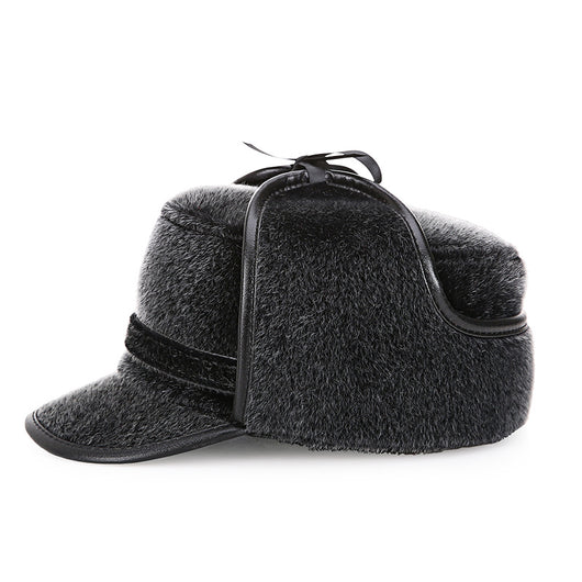 Gorro de Pato Mink para Hombre - Abrigo Otoño Invierno Adulto Mayor - Image 7