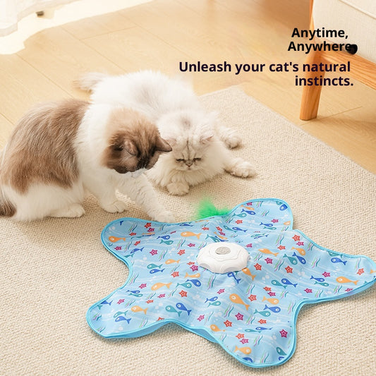 Juguete Interactivo para Gatos con Cobertura de Caza Inteligente