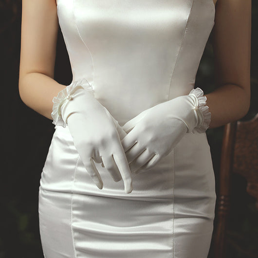 Guantes Cortos de Tul para Novia - Image 6
