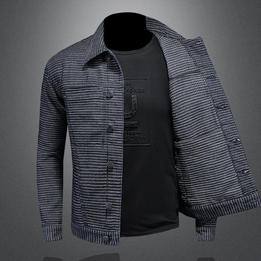 Chaqueta Denim Estilo Motociclista para Hombre - Diseño Europeo Casual