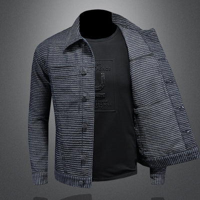 Chaqueta Denim Estilo Motociclista para Hombre - Diseño Europeo Casual